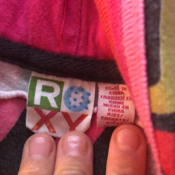 Colourful Roxy hoodie size medium in kids - Picture 2 of 2